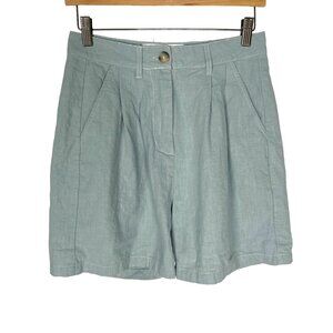 LF Markey Blue Cotton High Rise Shorts 2